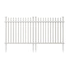 41in H x 44in W (2 Panels) No Dig Zippity Burbank Fence Panel Kit, No Dig Fence Panels, White Vinyl Fences for Yard, Temporary Fence for Backyard, White Picket Fence Garden Border, DIY Fence ZP19057