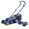 WILD BADGER POWER 18" Brushless Cordless Lawn Mower, 40V, For 6,500�?0,000 sq ft Yards, 5 Cutting Heights, Large Grass Bag, Quick-Fold Storage, Battery & Charger Included