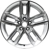 Remanufactured Machined and Painted Silver Aluminum Wheel 18 x 7 19177074 fits 2008-2013 Chevrolet Impala