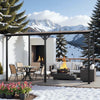 Homall 10 x 14 FT Outdoor Gazebo Wall Mounted Lean to Gazebo Pergola with Polycarbonate Roof Heavy Duty Metal Patio Awnings with Aluminum Frame for Patio, Backyard, Deck