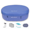 RELXTIME 2 Person Oval Inflatable Hot Tub Set, Blue