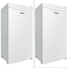 Upstreman 1.7 Cu ft Mini Fridge with Freezer Single Door Compact Refrigerator, Low Noise, Energy Saving, Adjustable Temperature, Reversible Door, for Home Office Dorm, Black FR17