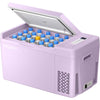 BougeRV Pink 23Qt Car Refrigerator 12 Volt Fridge Portable Freezer Compressor Cooler 12/24V DC 110~240V AC, -7�H~50�H for RV Truck Vehicle Boat Outdoor & Home Use