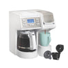 Hamilton Beach FlexBrew Coffee Maker, K Cup Pod Compatible Single Serve Coffee Maker & 12-Cup Coffee Pot, Black