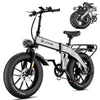 Luckeep X1 Lite Foldable Electric Bike for Adults 1500W Peak Motor,720WH Removable Battery,28MPH 60 Miles Long Range,20"*4" Fat Tire All-Terrain E-bike with Front Suspension,Mountain Electric Bicycle