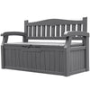 Homall 80 Gallon Plastic Storage Bench Made Of Durable Weatherproof Resin And Deck-Box Organized Storage Compartment For Outdoor Patios And Lawns,Black