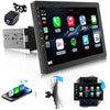 Haudio 10.1" Rotatable Touch Screen Car Stereo Single Din, Wireless CarPlay/Android Auto Car Video, 2GB+32GB, GPS Navigation, Hi-Fi Sound Car Audio, BT 4.2, Backup Camera(Vertical Fit)