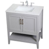 30 inch Single Bathroom Vanity in White