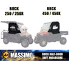 Massimo BUCK 250/250x/450/450x Half Door and Rear Window Soft Enclosure Cover Accessory