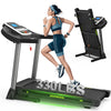 FLIMDER 330LBS Capacity 15% Auto Incline Folding Treadmills with APP for Home, 3.5HP 10MPH Speed Bluetooth Heart Rate Sensor for Running Walking Jogging Exercise Fitness