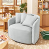 Beautiful Drew Accent Chair by Drew Barrymore, Cream Boucle