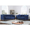 Uspridefurniture Hills Tufted Back 2Pcs Living Room Set,Black Velvet