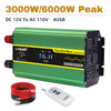 LVYUAN 3000Watts Pure Sine Wave Power Inverter DC 12V to AC 110V 120V Converter 4USB 4AC LCD Display with Remote Control