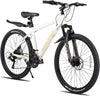 HILAND 26 Inch Mountain Bike, Mens and Womens Aluminum Frame MTB with 21 Speeds, Dis Brake, Hardtail Bicycle for Adults