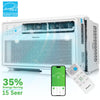 UHOMEPRO 8000 BTU Window Air Conditioner, 15-CEER Energy Efficient Window Air Conditioners, 35% Energy Saving, 42dB Super Quiet, Smart Inverter AC Window Unit, Fast Cooling, Easy Install