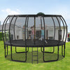 Soges 16FT Trampoline with Basketball Hoop for Kids and Adults Outdoor Trampoline with Ladder and Safety Enclosure Net Pumpkin Trampoline with Curved Poles Heavy Duty Recreational Trampoline 1500LBS