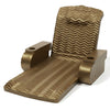 California Sun Deluxe Unsinkable La Jolla Lounger Teal Wave Foam Chaise Chair