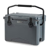 Resenkos 25 QT Hard Cooler with Aluminum Handle and Integrated Cup Holders-Gray