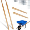 Wheelbarrow Replacement Handle Kit �C 2 Pre-Drilled Heavy-Duty FSC Eco-Wood Handles, Universal Fit + Bolts, Nuts & Wedges (Plant a Tree)
