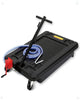 RIEDHOFF 20 Gallon Electric Oil Drain Pan with 110V Pump & 8 Ft Hose, Low Profile & T Folding Handle Oil Drain Cart for Truck Cars SUVs