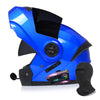 Motorbike Helmets Bluetooth Flip up Modular High Strength Shell Motorcycle Helmet, DOT Approved Motor Bike Cascos para Motos para Hombre Full Face Helmet with Dual-Speaker Headset