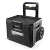 ToughBuilt Portable 2-in-1 Rolling Tool Box with Wheels & Stackable Design