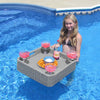 Floating Pool Tray Floating Serving Tray Table & Bar - Pool Floats for Adults, Spas, & Pool Parties - Floating Tray for Pool Serving Drinks, Sunjoy Floating Brunch 24x24'' Food on The Water -Navy