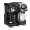 Hamilton Beach FlexBrew Coffee Maker, K Cup Pod Compatible Single Serve Coffee Maker & 12-Cup Coffee Pot, Black