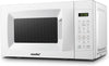 Countertop Microwave with Sound On/Off, Eco Mode, and Convenient One-Touch Button, 0.7 Cubic Foot, White