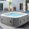 Hot Tub for 4-6 Person, Seizeen Outdoor Patio Large Inflatable Hot Tub Home SPA, with 130pcs Massage Jets, 910L, 4 Filters, 2 Cup Holders, Lockable Cover, Storage Bag, Max 104�H, 73in, Navy