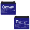 12V 35AH GEL Replacement Battery - 2 Pack