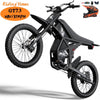 Ridingtimes GT73 Electric Dirt Bike for Adults 2400W 48V 37MPH 36.4AH Dual Battery 85 Miles Range 25" Tires UL2849 Certified