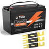 LiTime 12V 100Ah Lithium Battery 1280Wh Deep Cycle LiFePO4 Battery with 250A Anl Fuse