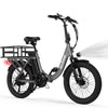 Actbest Electric Bike for Adults, Mars 20'' Fat Tire Folding Ebike with Peak 1200W Motor, 7 Speed 28MPH, 48V 499Wh Removable Battery, Adjustable Bike Stem, Foldable Electric Bicycle UL2849 (Black)
