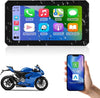 Wireless CarPlay Wireless Android Auto Touchscreen for Motorcycle, Road Top Waterproof 5.98 Inch Touch Screen Device GPS Navigation for Motorbike, Stereo Receiver Bluetooth Monitor