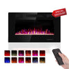 KISSAIR 60�� Indoor Electric Fireplace Ultra Thin Fireplace, Wall Mounted Recessed Fireplace with Multiple Colors