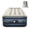 Mattress, Inflatable Airbed with Built-in Pump for Guest Home Camping Travel, 550lb Max, (Twin Size 18")