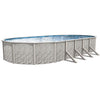Lake Effect Pools Meadows Reprieve 12' x 24' x 52" Oval Resin Protected Steel Above Ground Swimming Pool