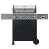 Kenmore BBQ Propane Gas Grill - 5 Burners with Side Burner & Searing Zone, 644 Sq. In. Stainless Steel Grill, 66,000 BTU, Ideal for Outdoor Cooking, Patio & Backyard, Black