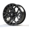 Bullite Wheels BT-07 Caster UTV ATV SXS Rims Gunmetal Gray 14" | 4x156 | 5+2 Offset | Polaris RZR 1000 XP/Ranger XP 900/1000 (14")