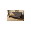 Homestock African Artifacts Full Size Futon Frame Set with Mattress, Easily Converts to Bed, Versatile Design Futon Frame for All Spaces, 33"H x 79"L x 37"D-Color:Linen Charcoal,Size:Barbados