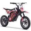 QEASET electric dirt bike, 500W kids dirt bike for Boys Girls Age 8-14, Blue