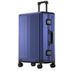 All Aluminum Magnesium Hardshell Carry on Luggage with Wheels, Modern Zipperless Hardshell Checked Luggage with TSA Lock, Airline Approved Metal Suitcase Travel Metal Rolling Luggage