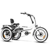 Addmotor M-360II Semi-Recumbent Electric Trike, 85MI, Fat Tire 3 Wheel Electric Bike for Adults, 750W 48V 20Ah Electric Tricycle for Seniors, 20" Electric Trike with Speed Differential, Green