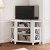 Mayincolor Farmhouse TV Stand for 65+ inch TV,34'' Tall Entertainment Center with Sliding Barn Doors, Rustic Wood Media Console Storage Cabinet Television Stand for Living Room, Light Grey