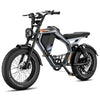 Luckeep M5 Electric Bike for Adults/Teen, 1500W Peak Motor, Max 32MPH,48V 15AH Battery, Max 60 Miles Electric Motorcycle for Mountains,20" Fat Tire Electric Dirt Bike,Sand,Road,Full Suspension