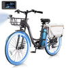 MOONCOOL Electric Bicycle for Adults 350W , 7-Speed Ebike with 36V 10.4Ah Removable Battery�� 40 Miles Range , 20 mph Electric Commuter Bike for Women Men, Certified to UL 2849 by SGS