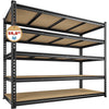 REIBII 60" W Garage Shelving 3000LBS Heavy Duty Storage Shelves Adjustable 5 Tier Metal Storage Rack,60" W x 24" D x 72" H