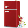 Tacool 3.5 Cu.ft Retro Mini Fridge with Freezer, 2 Door Small Refrigerator with 7 Adjustable Thermostat for Home, Blue