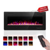 KISSAIR 60�� Indoor Electric Fireplace Ultra Thin Fireplace, Wall Mounted Recessed Fireplace with Multiple Colors